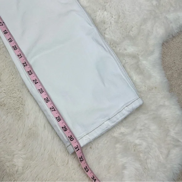 Judy Blue White Straight Leg Jeans, 28 - Picture 6 of 10